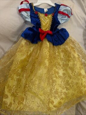 Classic Blue and Yellow Princess Superhero Costume for Kids